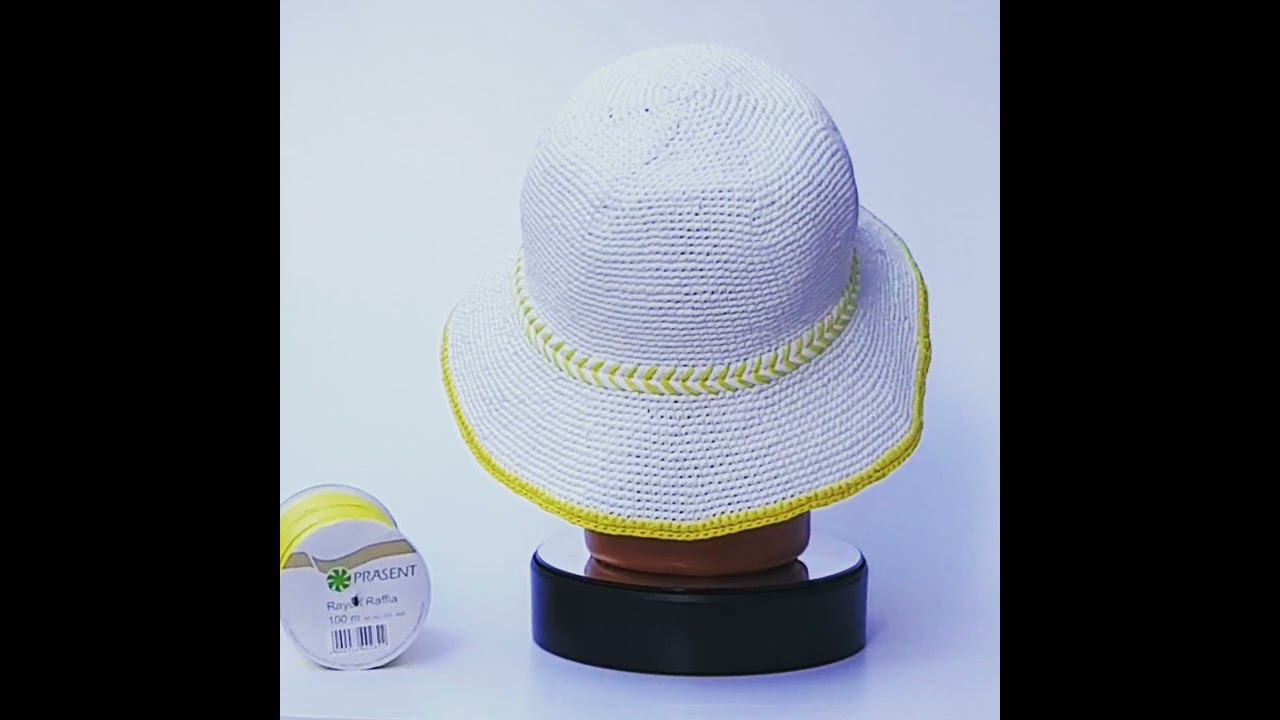 Летняя шляпа из рафии. связана крючком смотреть онлайн