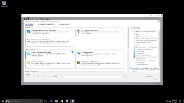 DNN9 Series Video 1 - Installing IIS, Visual Studio 2017 and SQL Server 2016 Express смотреть онлайн