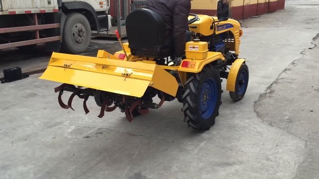 Активная почвофреза на минитракторе "ФАЙТЕР Т-12" смотреть онлайн