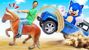 Игры машинки: СОНИК - полицейский. Мастер Фёдор чинит игрушки из мультфильма! Видео для детей