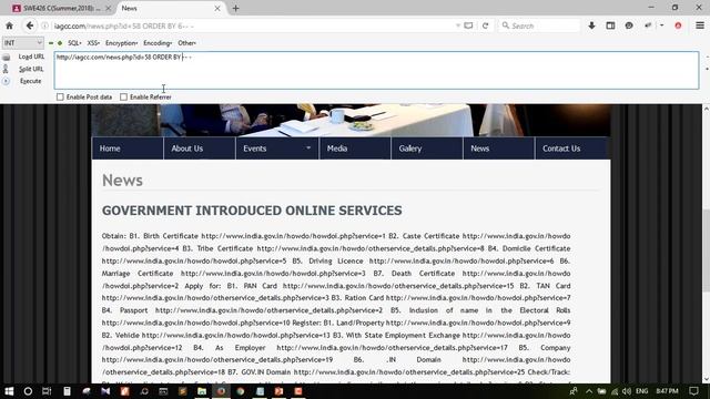 SQL Injection using Hackbar смотреть онлайн