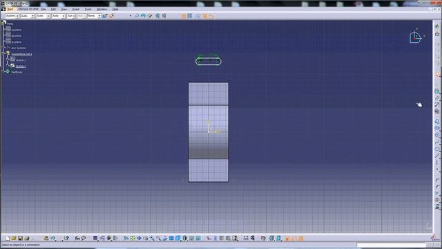 CATIA V5 Tutorial Beginner #9 - Sketch, Pad, Hole, Mirror, Spherical Surface Generation смотреть онлайн