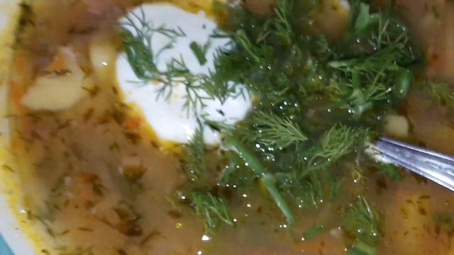 Рыбный суп из гарбуши уже в тарелке смотреть онлайн