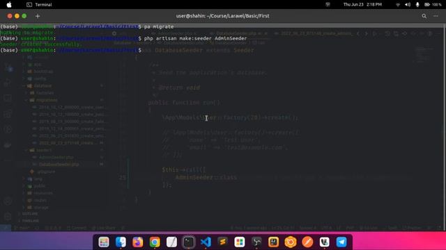 22. Database Seeding | Laravel 9 Full Course смотреть онлайн