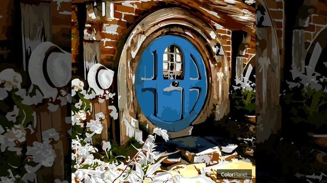 Color Planet. Масляная живопись. Рисунок 6. Дверь в дом Хоббита! #shorts, смотреть онлайн