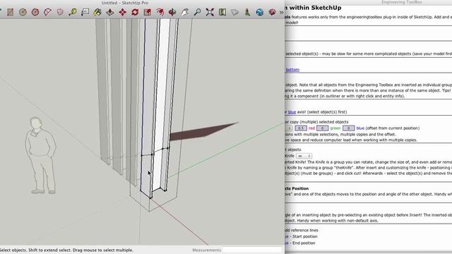 Engineering ToolBox Sketchup - the "Knife" смотреть онлайн