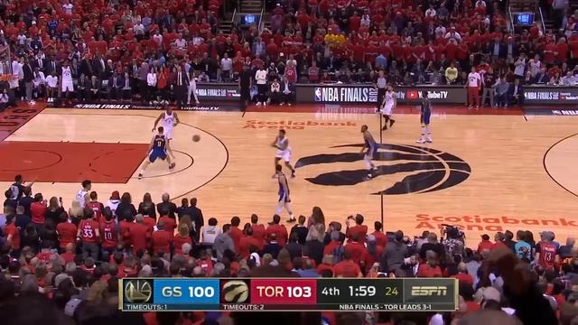 Final 5:34 GAME 5 COMEBACK WIN Warriors vs Raptors - 2019 NBA Finals ?? смотреть онлайн