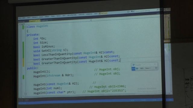 OOP Lec09 P02 Huge Integer Class II смотреть онлайн