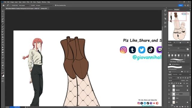 Momokun Makima Chainsaw Man Anime Cosplay Fan Art Drawing смотреть онлайн