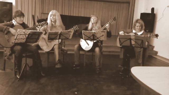 Киевский квартет "Палитра" - Белая румба (посвящение квартету "Палитра") смотреть онлайн