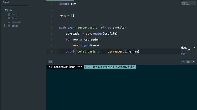 4 membaca file csv смотреть онлайн