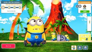 Minion rush Vampire minion Baby minion and Disguised minion at Volcano Island | LEVEL 291-294 Ep 56