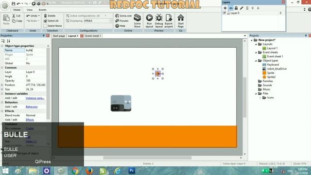 Direction/Mirror Bullet - Construct 2 Tutorial смотреть онлайн