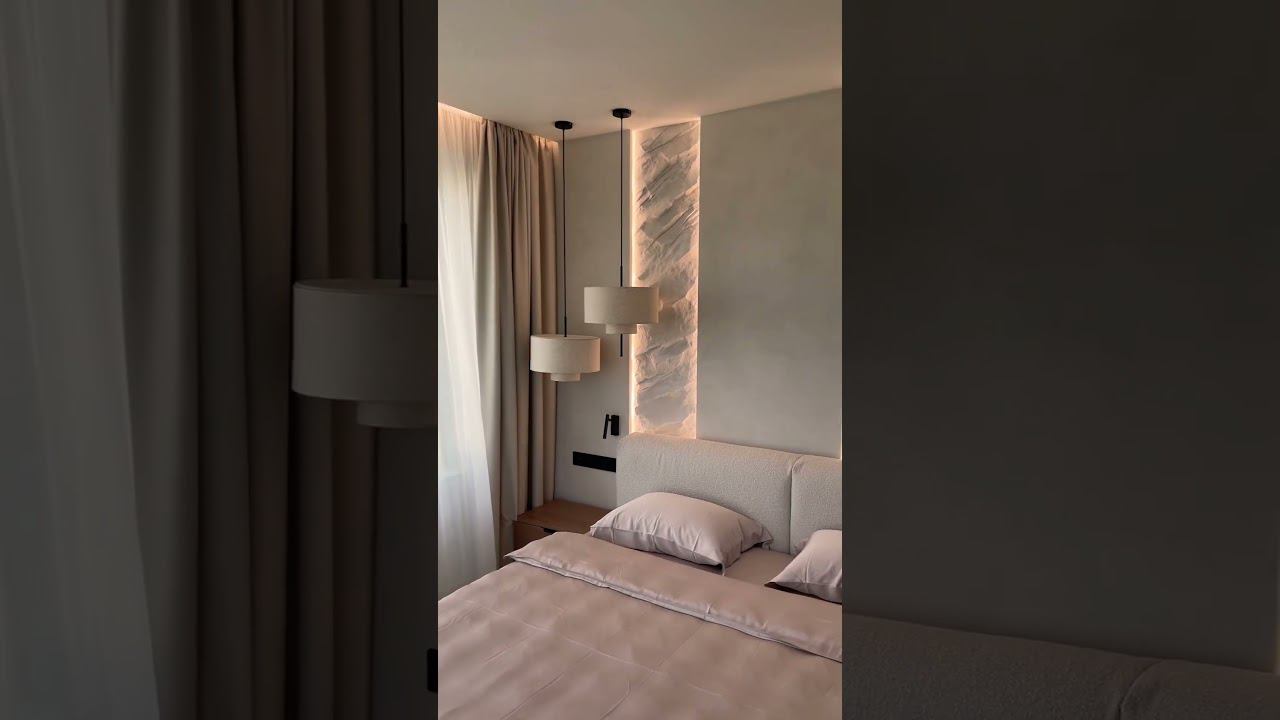 Спальня с имитацией скалы на стене | ЖК THE Mid | ЖК МИД | Финал ремонт смотреть онлайн