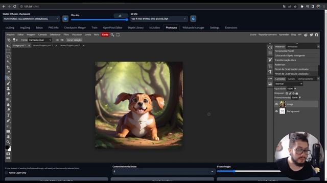 WOW!! Extensão do Photopea para A1111 - Edite, ajuste e desenhe imagens direto no Stable Diffusion! смотреть онлайн