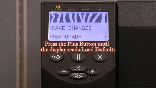 Zebra ZM400 Resetting Factory Defaults смотреть онлайн