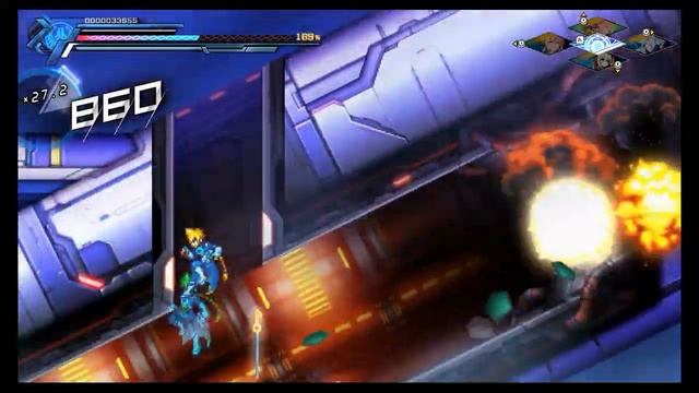 Unlocking D-Nizer Mode (Azure Striker Gunvolt 3) смотреть онлайн