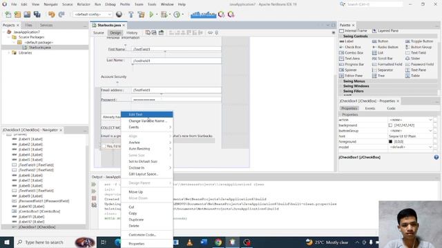 Recreating Web Form Using Java GUI Basic Controls (School Purposes Only) смотреть онлайн