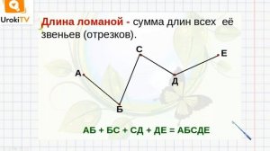 Ломаная линия  Длина ломаной. Математика 2 класс