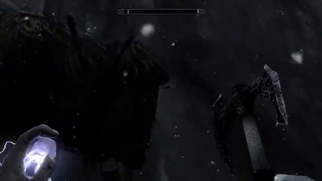 Skyrim- Mammoth Battle FAIL! смотреть онлайн