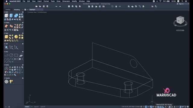 AutoCAD | 3D Tutorial for Beginners | Exercise 10 смотреть онлайн