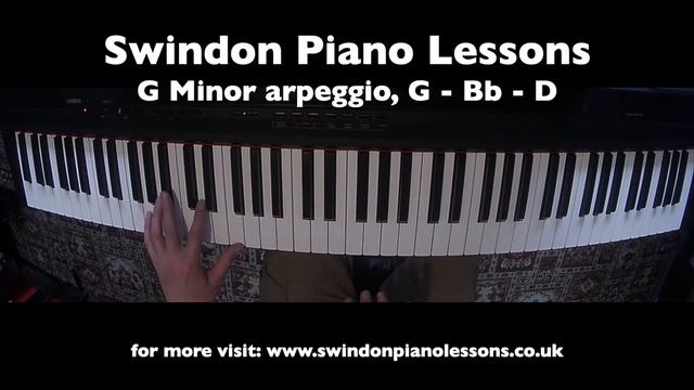 G Minor Arpeggio - Swindon Piano Lessons смотреть онлайн