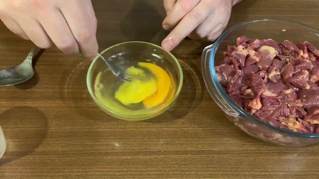 ?♥️ Отбивные из куриных сердечек / Chicken heart chops ? смотреть онлайн