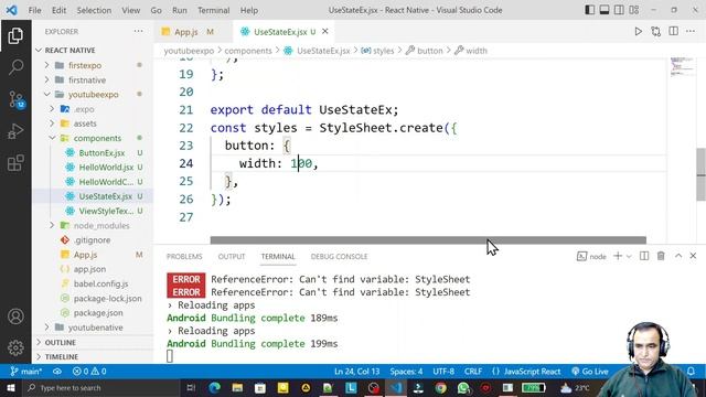 10.1 useState (Hook) in React Native Expo Go with Functional or Class Component | Dr Vipin Classes смотреть онлайн