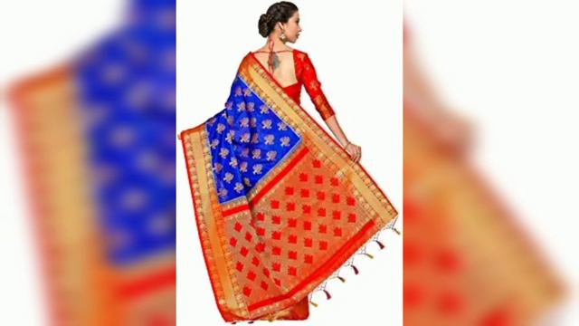 MIMOSA Women's Kanchipuram Art Silk Saree With Un-stitched Blouse#amazon, #shortvideo #mimosa