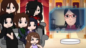 Some of the Uchiha clan react to Sarada Uchiha || lazy || short ||
