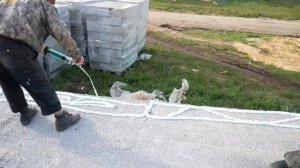 Построили дом из крупных блоков. Пошаговый процесс строительства