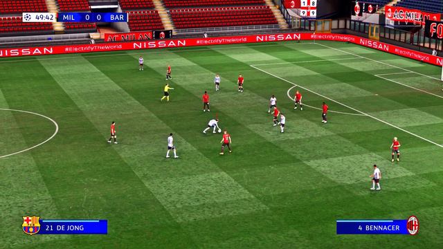 FIFA 22 PS5 FC BARCELONA - AC MILAN | MOD Ultimate Difficulty Career Mode HDR Next Gen