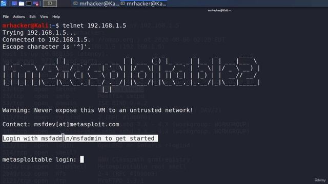 48 Information Disclosure - Telnet Exploit смотреть онлайн