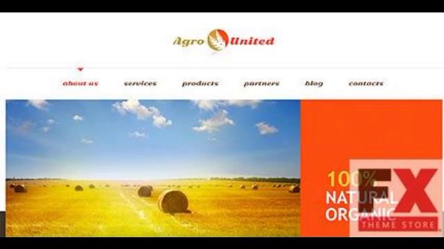 Preview Black and White Agriculture WordPress Template by смотреть онлайн