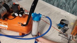 Фильтр влагаотделитель для компрессора своими руками из проточного фильтра для воды с селикагелем.