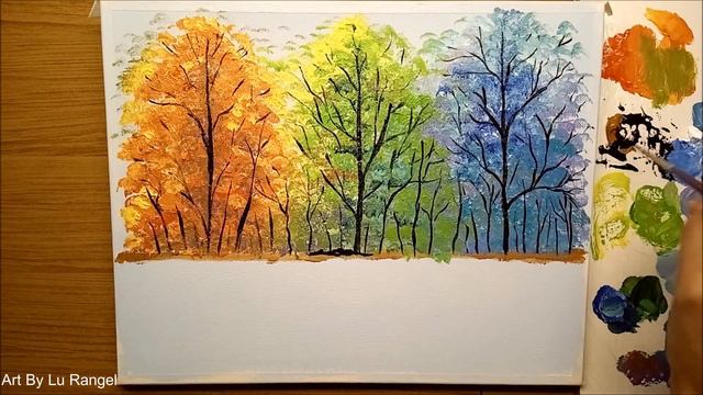 Pintura em Tela Fácil (Acrilico)-Casal apaixonado- Demonstração p/ Iniciante / Inspire-se/ 75 смотреть онлайн