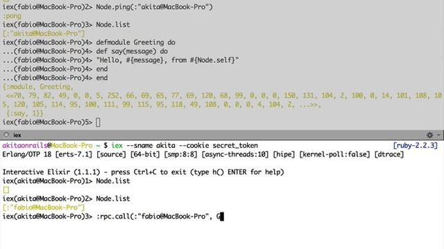 Erlang/Elixir clustering of multiple processes смотреть онлайн