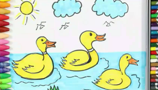 Рисуем милых Уточек смотреть онлайн