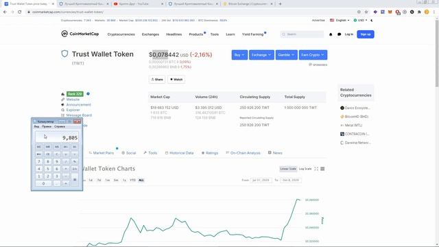 125 TWT в подарок за покупку криптовалюты на 50$ через Trust Wallet смотреть онлайн