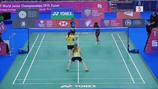 BWF World Junior Championships 2019 - Day4 1/8th Finals - Court 1 смотреть онлайн