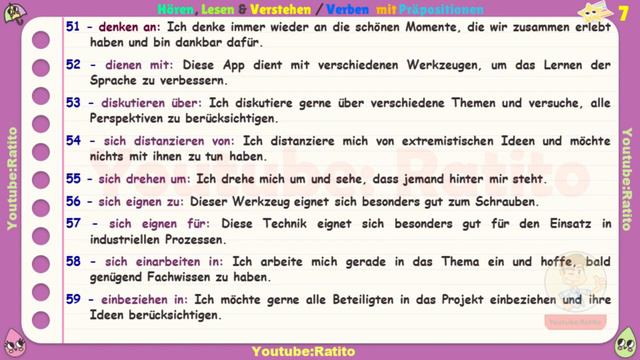Verben mit Präpositionen 1 - Deutsch Training смотреть онлайн