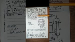 Расшифровка японского аукционного листа на автомобили