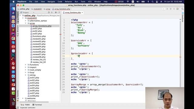 Khoá học PHP cơ bản - Bài 38: Các hàm xử lý Mảng trong PHP смотреть онлайн