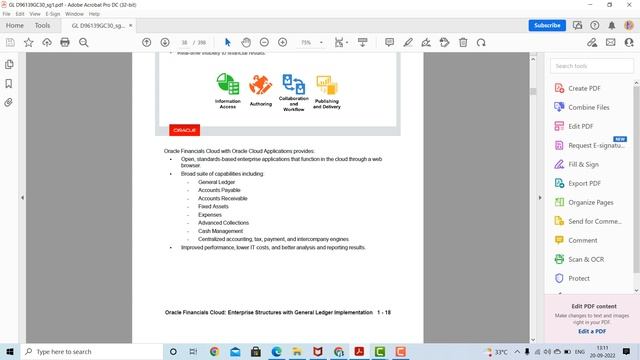 Oracle Functional Financials - Fusion GL theory 1.1 смотреть онлайн