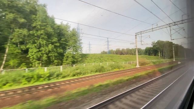 От Ленинградского вокзала до ЦКАД из окна Сапсана смотреть онлайн