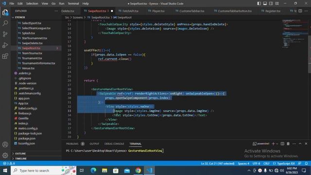 swipe to delete flatlist gesturehandle rootview error in react native смотреть онлайн