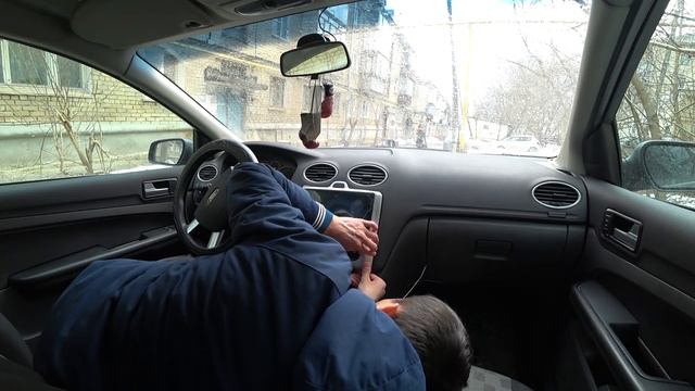 Установка 2DIN Android магнитола Форд фокус 2