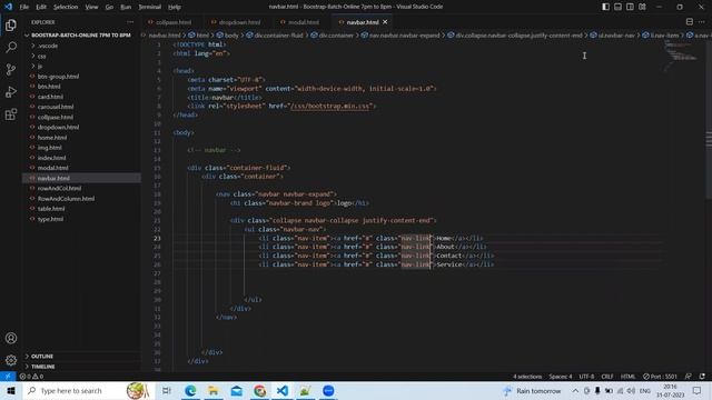 Bootstrap Session 07 (Navbar And Spinner) смотреть онлайн