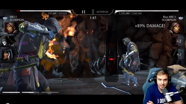 MK Mobile. How To Destroy Battle 200 in Earthrtealm Tower in 1 RUN with VERY WEAK TEAM! смотреть онлайн