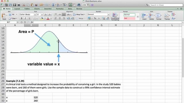 Excel NormInv and CI for Single Proportion.mp4 смотреть онлайн